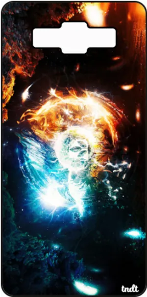 Cosmic Lion Energy Artwork PNG Image