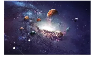 Cosmic_ Vista_with_ Planets_and_ Galaxy_ Background PNG Image