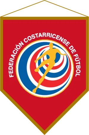 Costa Rican Football Federation Pennant PNG Image