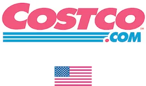 Costco Logowith American Flag PNG Image