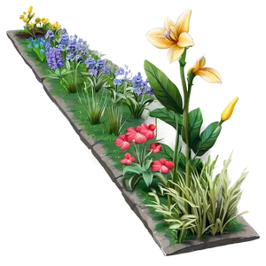 Cottage Flower Bed Png Ycu63 PNG Image