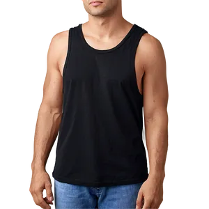 Cotton Black Tank Top Png 06282024 PNG Image