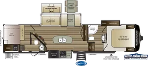 Cougar R V Floorplan Layout PNG Image