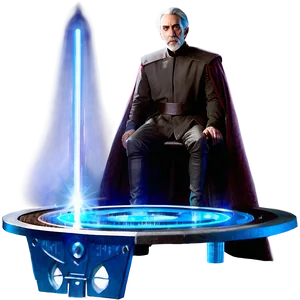 Count Dooku As A Hologram Png Xlb53 PNG Image