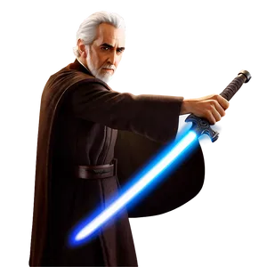 Count Dooku Final Duel Png 1 PNG Image