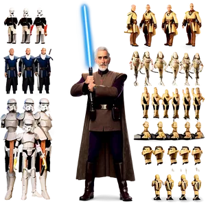 Count Dooku Leadership Pose Png 86 PNG Image