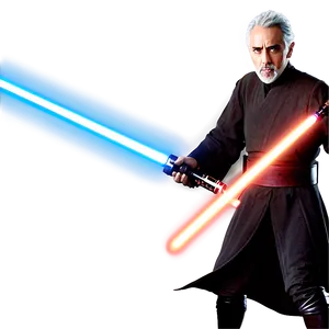 Count Dooku Lightsaber Duel Png Jha40 PNG Image