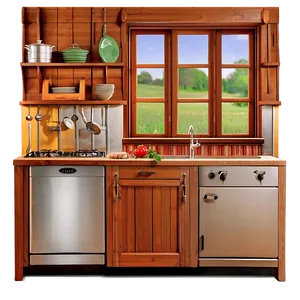 Country Cottage Kitchen Png 94 PNG Image