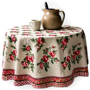 Country Cottage Table Cloth Png Xkr93 PNG Image