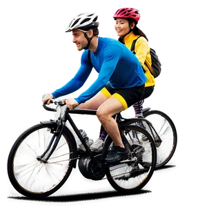 Couple Cycling Together Png 95 PNG Image