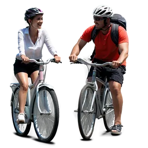 Couple Cycling Together Png Vwc42 PNG Image