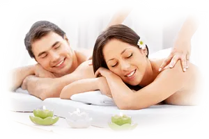 Couples Spa Massage Relaxation PNG Image