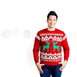 Couples Ugly Christmas Sweater Png Fab2 PNG Image