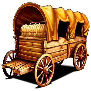 Covered Wagon Illustration Png 06292024 PNG Image