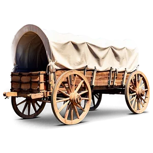 Covered Wagon In Desert Png Hho PNG Image