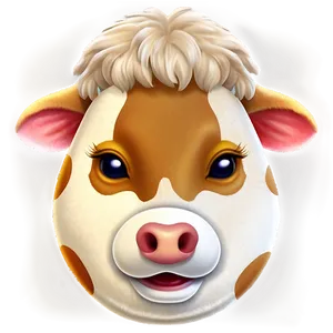 Cow Face Emoji Png Sof67 PNG Image