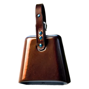 Cowbell With Leather Strap Png Jju PNG Image