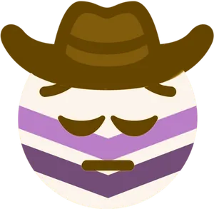 Cowboy Hat Sad Emoji.png PNG Image