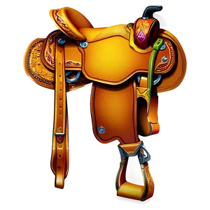 Cowboy Saddle Png Vti PNG Image