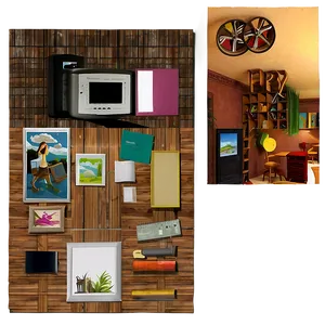 Cozy Artist Studio Space PNG 06252024 PNG