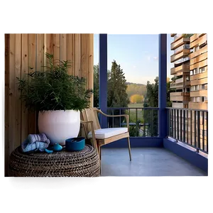 Cozy Balcony Decor Png Yer57 PNG Image