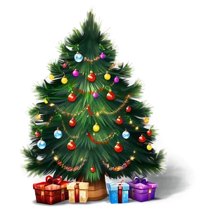 Cozy Christmas Tree Image Png 06252024 PNG Image