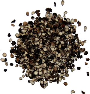 Cracked Black Pepper Pile PNG Image