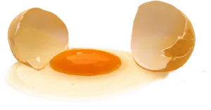 Cracked Eggon Black Background PNG Image