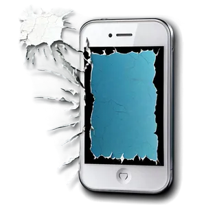 Cracked Phone Display Art Png 96 PNG Image