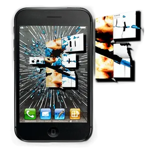 Cracked Phone Screen Effect Png Ecy PNG Image