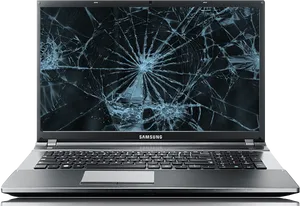 Cracked Screen Laptop H D PNG Image