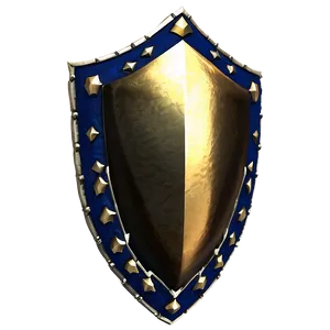 Crafted Gold Shield Png Wmb PNG Image