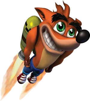 Crash_ Bandicoot_ Jetpack_ Adventure PNG Image