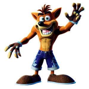 Crash Bandicoot Victory Pose Png 05212024 PNG Image