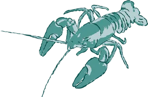 Crayfish Illustration Artwork PNG Image