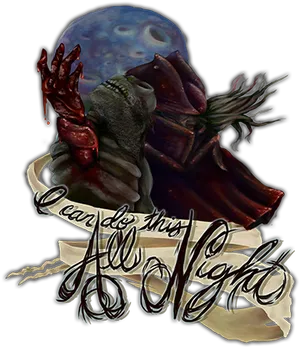 Crayfish Moonlit Motivation PNG Image