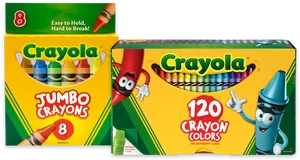 Crayola Crayon Packages Variety PNG Image