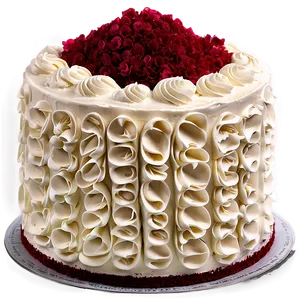 Cream Cheese Frosted Red Velvet Cake Png Vsp PNG Image