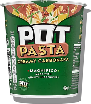 Creamy Carbonara Pot Pasta PNG Image