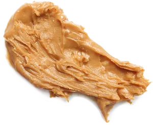 Creamy Peanut Butter Smear PNG Image