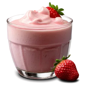 Creamy Strawberry Milk Drink Png Ynj PNG Image