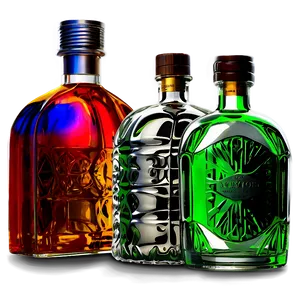 Creative Cocktail Liquor Bottle Png Sle PNG Image