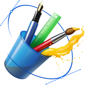 Creative Design Tools Icon PNG Image