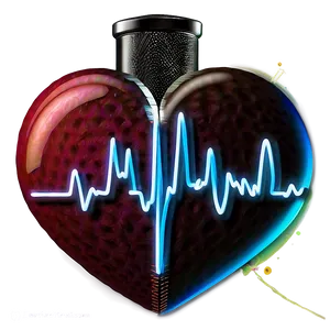 Creative Heartbeat Line Artwork Png Mas8 PNG Image