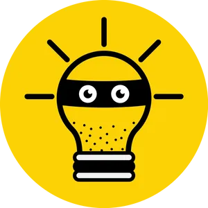 Creative Idea Lightbulb Cartoon PNG Image