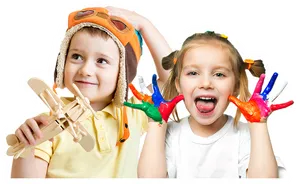 Creative Kids Playtime PNG Image