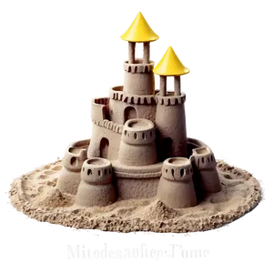 Creative Sandcastle Png Wbp PNG Image