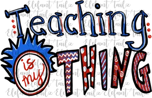 Creative Teaching Word Art PNG Image