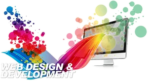 Creative Web Designand Development Banner PNG Image