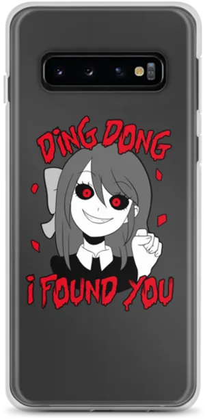 Creepy Anime Character Phone Case PNG Image